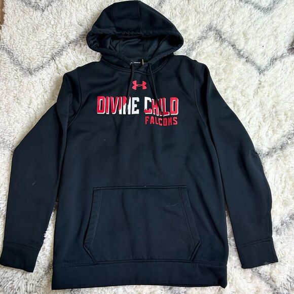 Under Armour Black and Red Hoodie - Picture 1 of 7